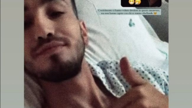 Castrovilli operato, il messaggio della fidanzata