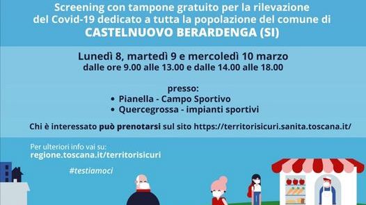 Territori Sicuri: lo screening fa tappa a Bientina