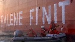 Assalto di Greenpeace al rigassificatore al largo delle coste toscane (video)