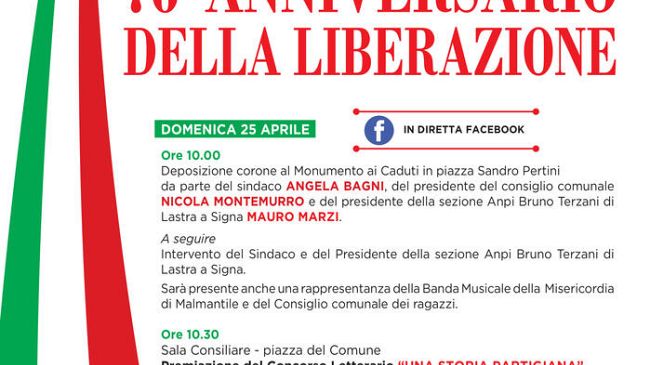 25 Aprile: le celebrazioni del 76° anniversario della Liberazione