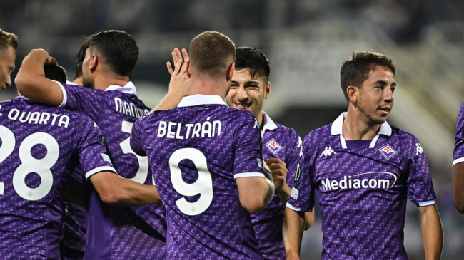 La formazione viola contro il Cukaricki