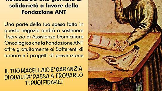 Commercio e solidarietà: sabato la Giornata dei macellai pro Ant