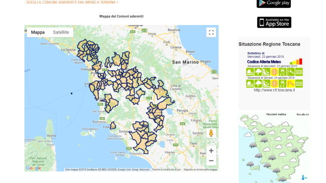 Allerta meteo e protezione civile, tutte le info sulla app Cittadino Informato