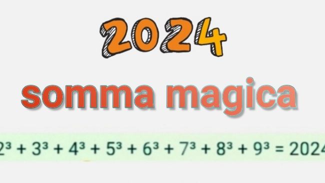 Anno 2024, la magia di un numero 