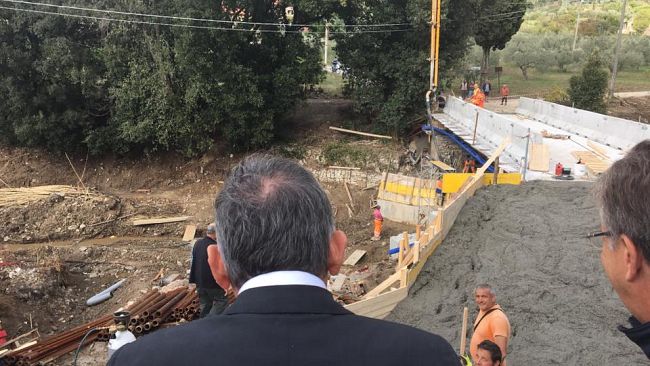 Emergenza Livorno, sopralluogo del commissario delegato dal Governo