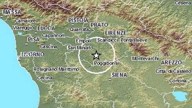Terremoto, paura nella notte a Firenze e nel Chianti