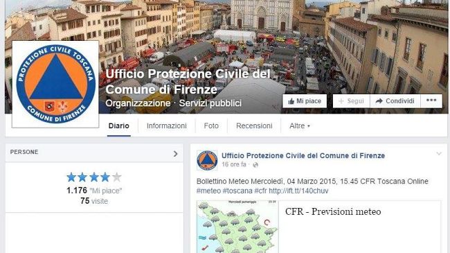 Vento forte: sindaci toscani Social per avvisare la popolazione