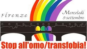 Una fiaccolata a sostegno della comunità gay, lesbo e transgender