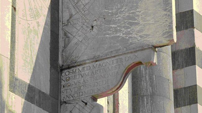 Le meridiane di Santa Maria Novella il 19 giugno 2009, ore 12.30