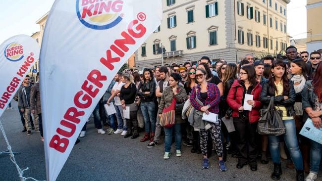 Burger King cerca addetti alla vendita, cucina, sala e capoturno