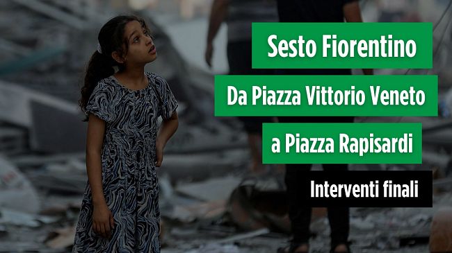 Gaza: un sudario bianco chiede la fine della barbarie