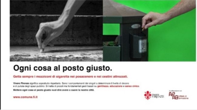 Firenze, nuova campagna di buona educazione 