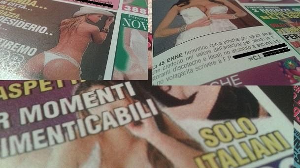 Annunci e massaggi, a Firenze per soli italiani