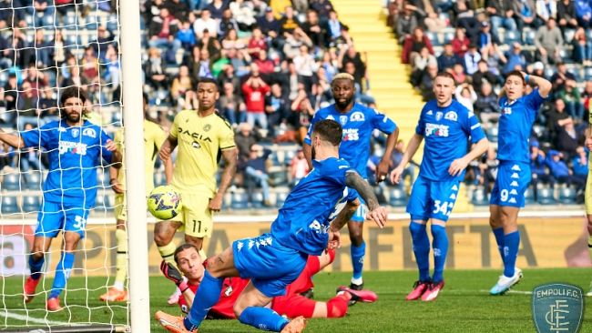 Empoli 0 Udinese 1: gol di Becao. 