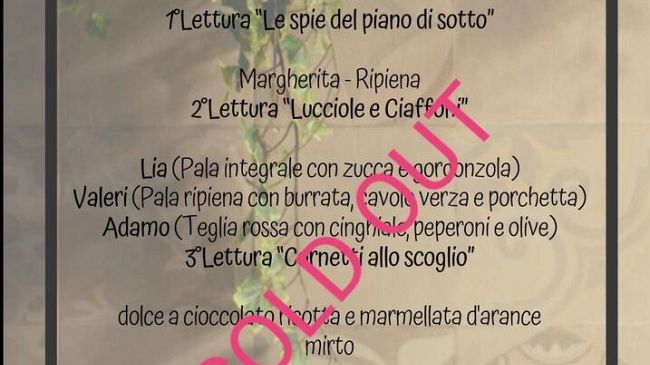Letti e Mangiati, tutto esaurito per la serata del 22 Novembre