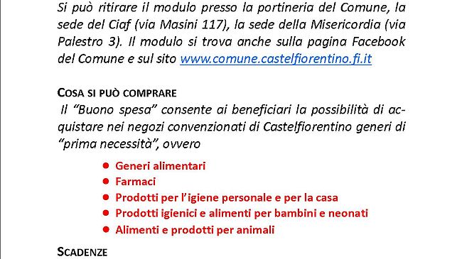 Buoni spesa: domande aperte