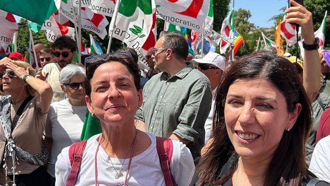 L’assessora toscana alla manifestazione di Roma contro Netanyahu