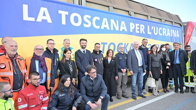 Partito il treno toscano di aiuti per l'Ucraina