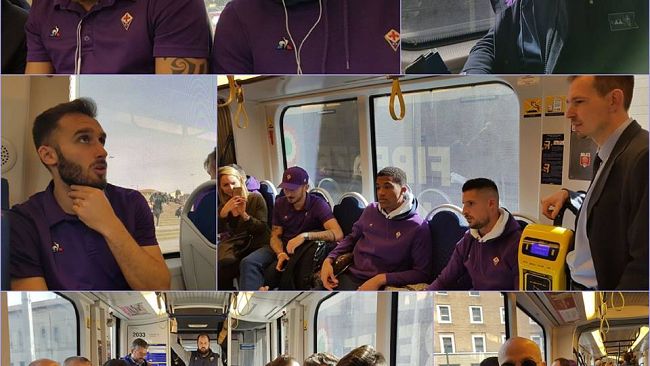 Fiorentina in Aeroporto con la Tramvia: poi la trasferta a Cagliari