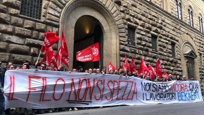 Bekaert, Inps erogherà la Cassa integrazione: resta il piano industriale per Figline