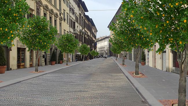 Via Cavour sarà pedonalizzata e piena di alberi di agrumi