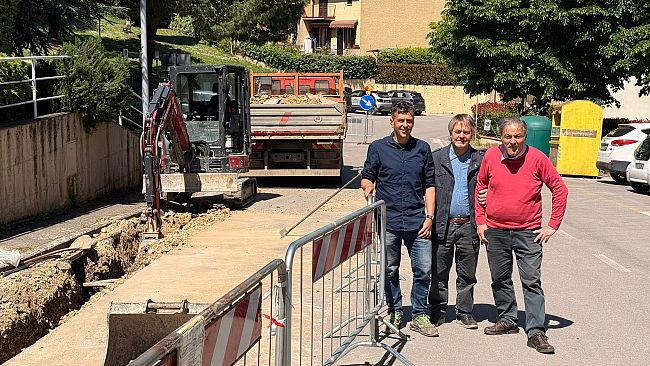 Nuova rete acquedottistica in via Aldo Moro e via Il Passignano
