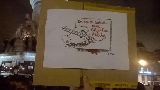 Attentato Charlie Hebdo, Firenze in piazza Ognissanti