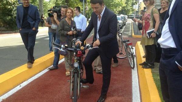 Finalmente un raccordo ciclabile in piazza Ferrucci