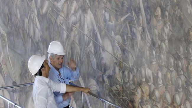 Battaglia di Anghiari, dietro al Vasari i colori usati nella Gioconda