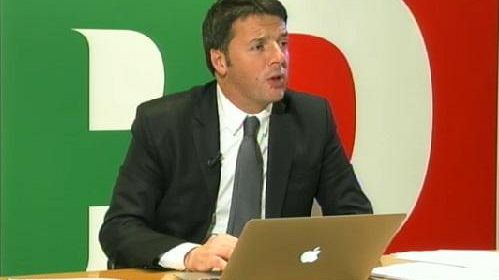 Renzi trasmette in diretta il #matteorisponde da Roma