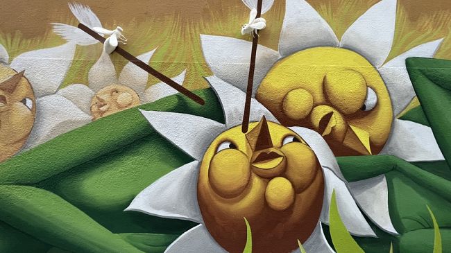 Impollinèmesi, il primo eco-murales multimediale d’Italia