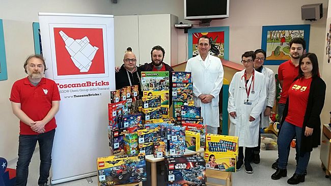 ​ToscanaBricks e Pediatria: costruzioni donate ai pazienti del San Giuseppe