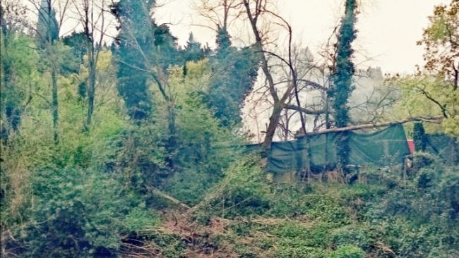 Incendio al Galluzzo, interviene l'elicottero della Regione