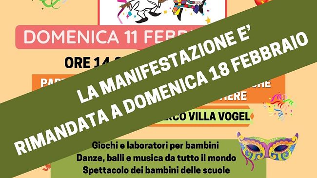 Maltempo: pioggia al posto dei coriandoli