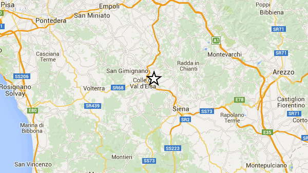 Terremoto di magnitudo 3.4 in provincia di Siena