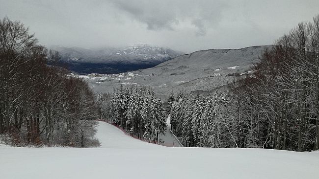 La neve a quote collinari