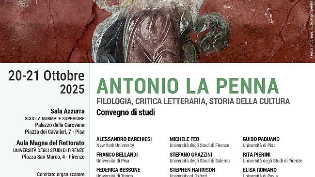 Antonio La Penna, convegno internazionale a Pisa e Firenze
