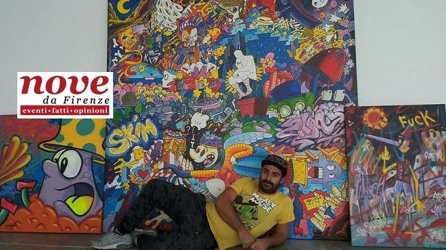 Skim, artista internazionale a Scandicci: dalla Luna al Caos