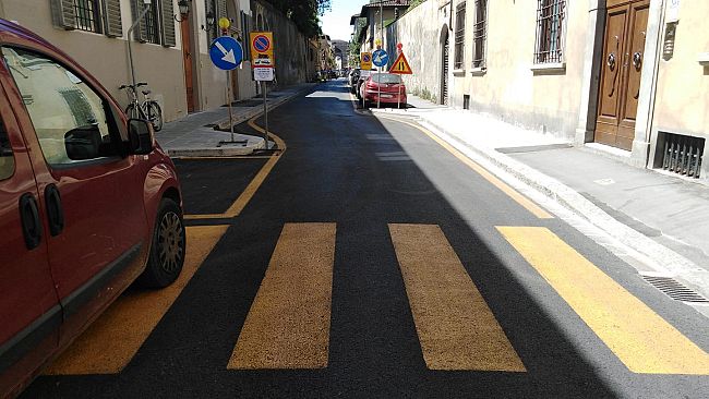 Via dei Serragli riapre tutta da domani pomeriggio