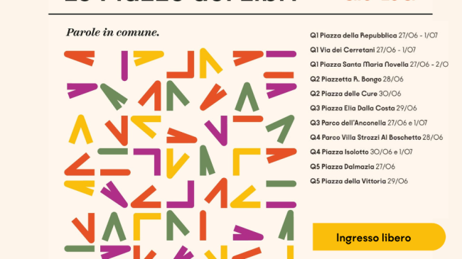 Le Piazze dei Libri: oltre 50 eventi in tutti i quartieri di Firenze