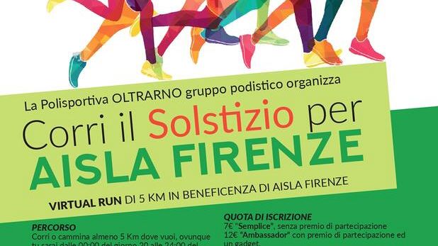 “Corri il Solstizio” nel mese della consapevolezza sulla SLA