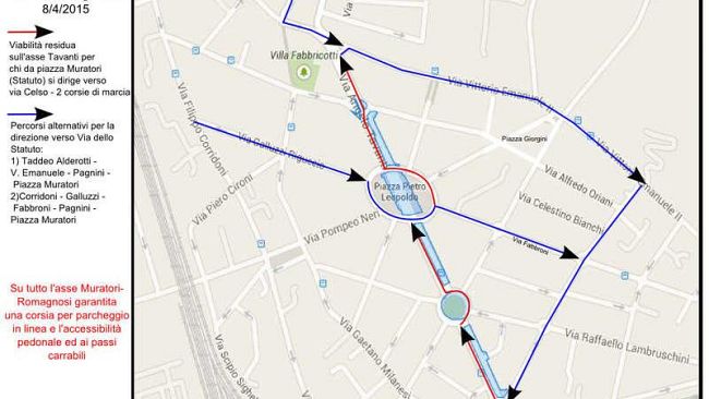 Tramvia: da domani l’allestimento del cantiere sull’asse via Guasti-via Tavanti