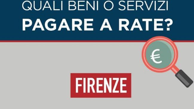 Acquistare i beni a rate: i fiorentini preferiscono i mobili all' auto