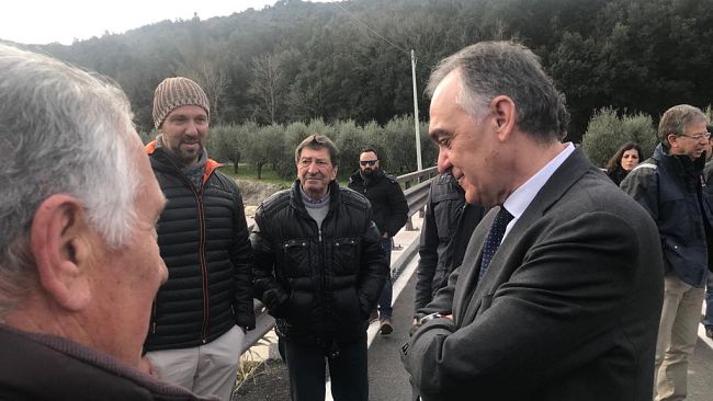 Ponte crollato ad Albiano: il presidente Rossi attiva il Genio civile
