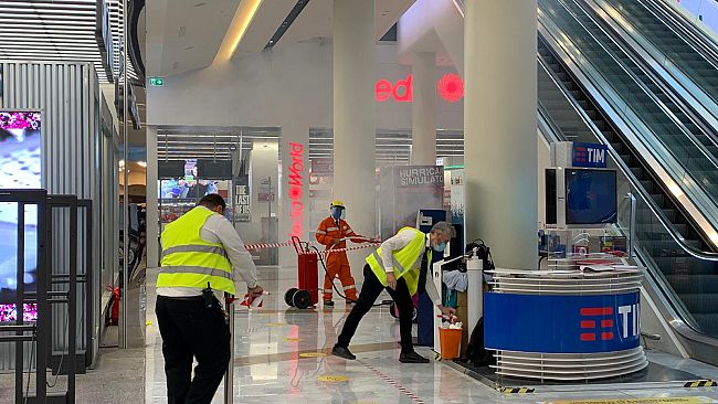 Incendio ai Gigli ma era solo una esercitazione