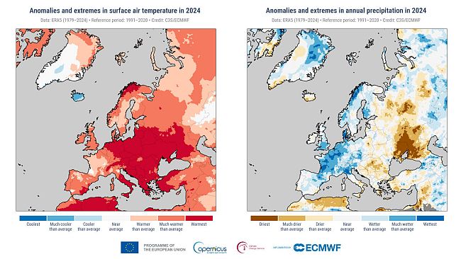 Lo Stato del clima europeo nel 2024