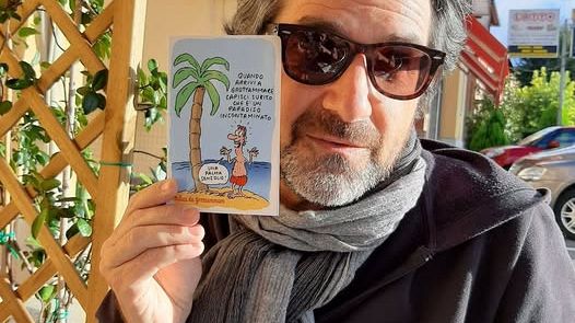 Il vignettista Giorgio Franzaroli a Scandicci