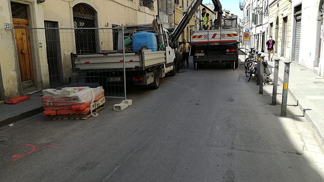 Via Palazzuolo: iniziati i lavori di riqualificazione