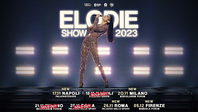 Martedì 5 dicembre 2023 Elodie al Mandela Forum