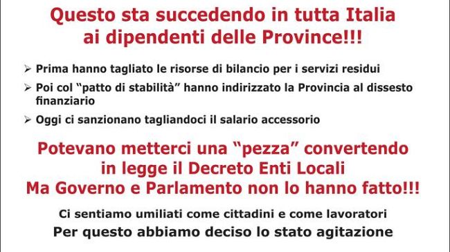 Città Metropolitana: occupazione, presidio e volantinaggio il 25 luglio 2016